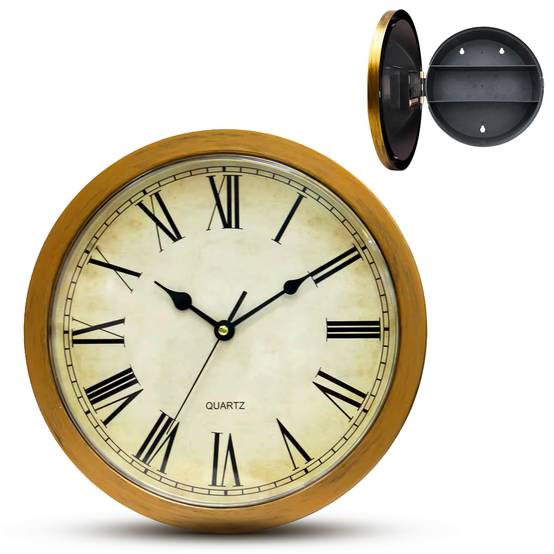 Horloge Secret Box Vintage - Coffre secret Idéal Chambre Salon - Image 1