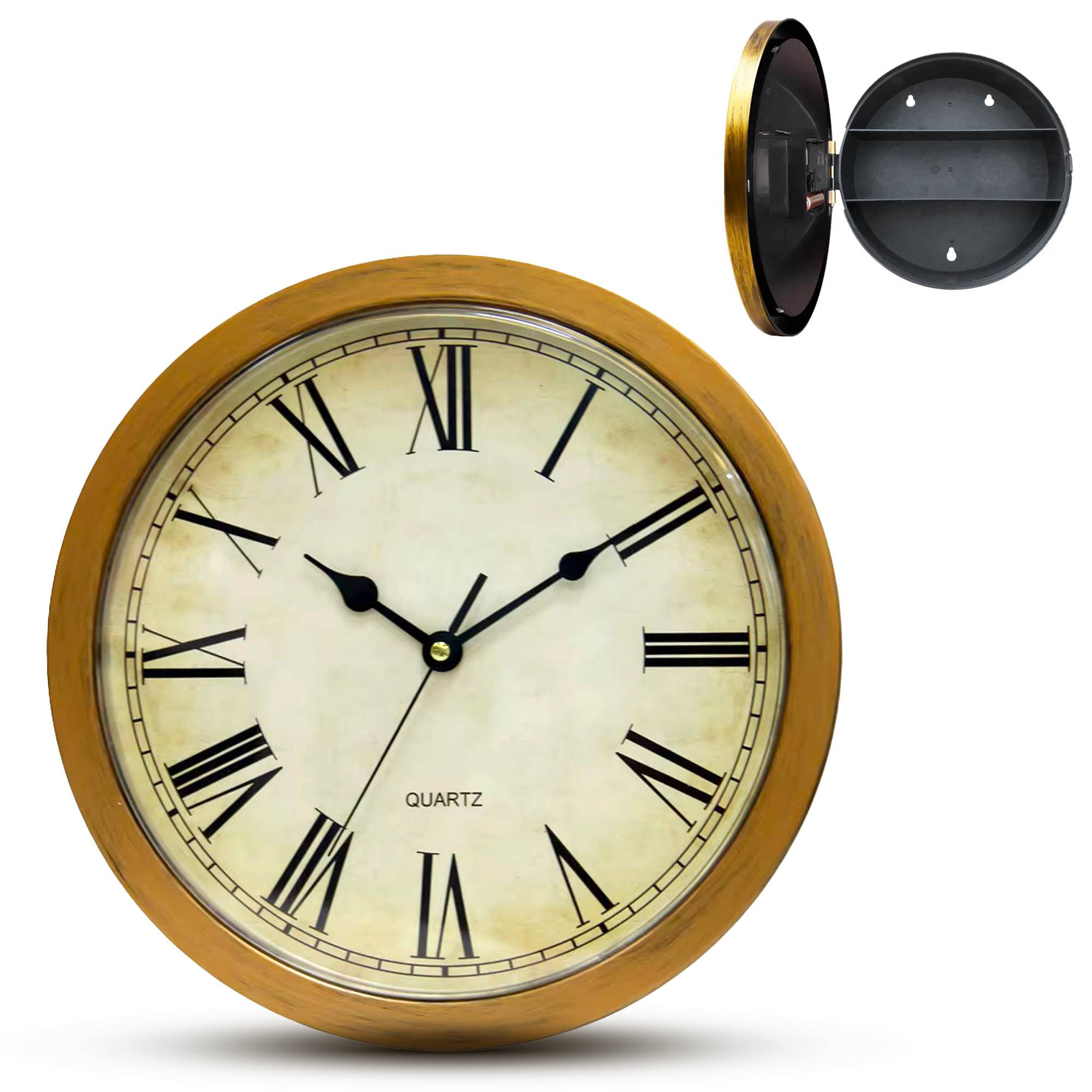Horloge Secret Box Vintage - Coffre secret Idéal Chambre Salon - Image 1