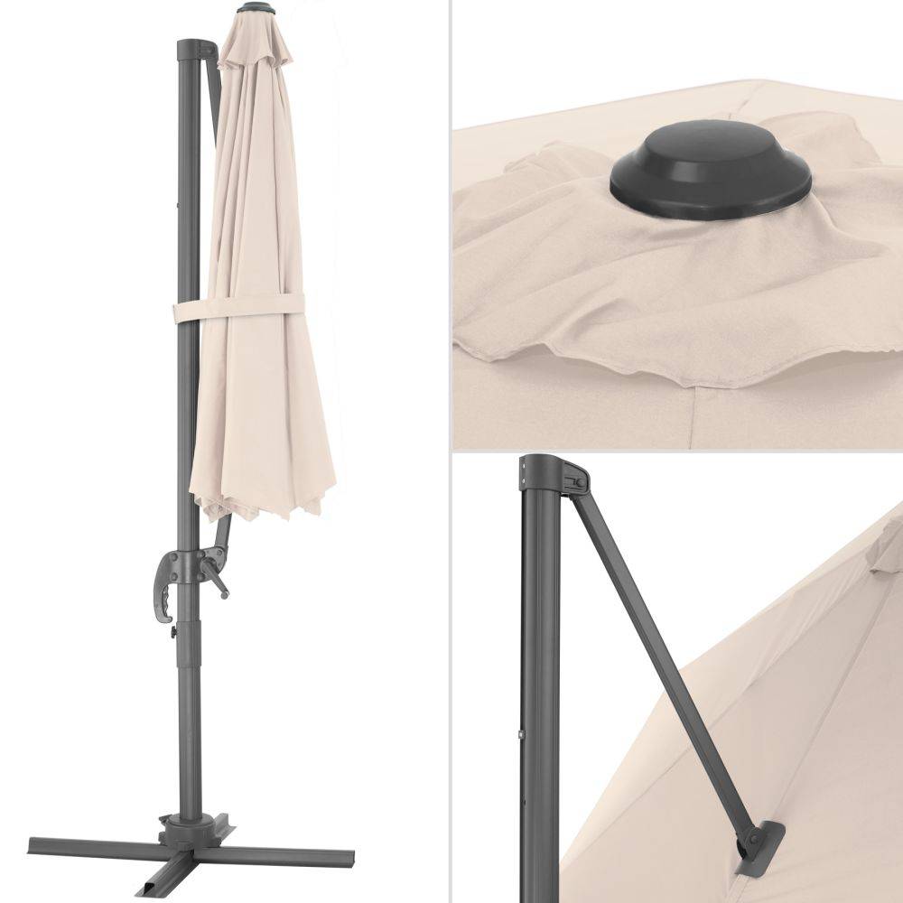 Helloshop26 - Parasol 300 cm beige meuble jardin - Imagen 2