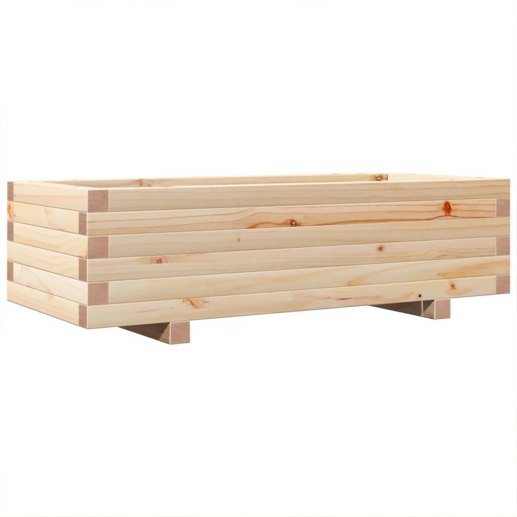 Maison Chic - Jardinière, Bac à fleurs, Pot de fleurs 90x40x26,5 cm bois de pin massif - Imagen 7