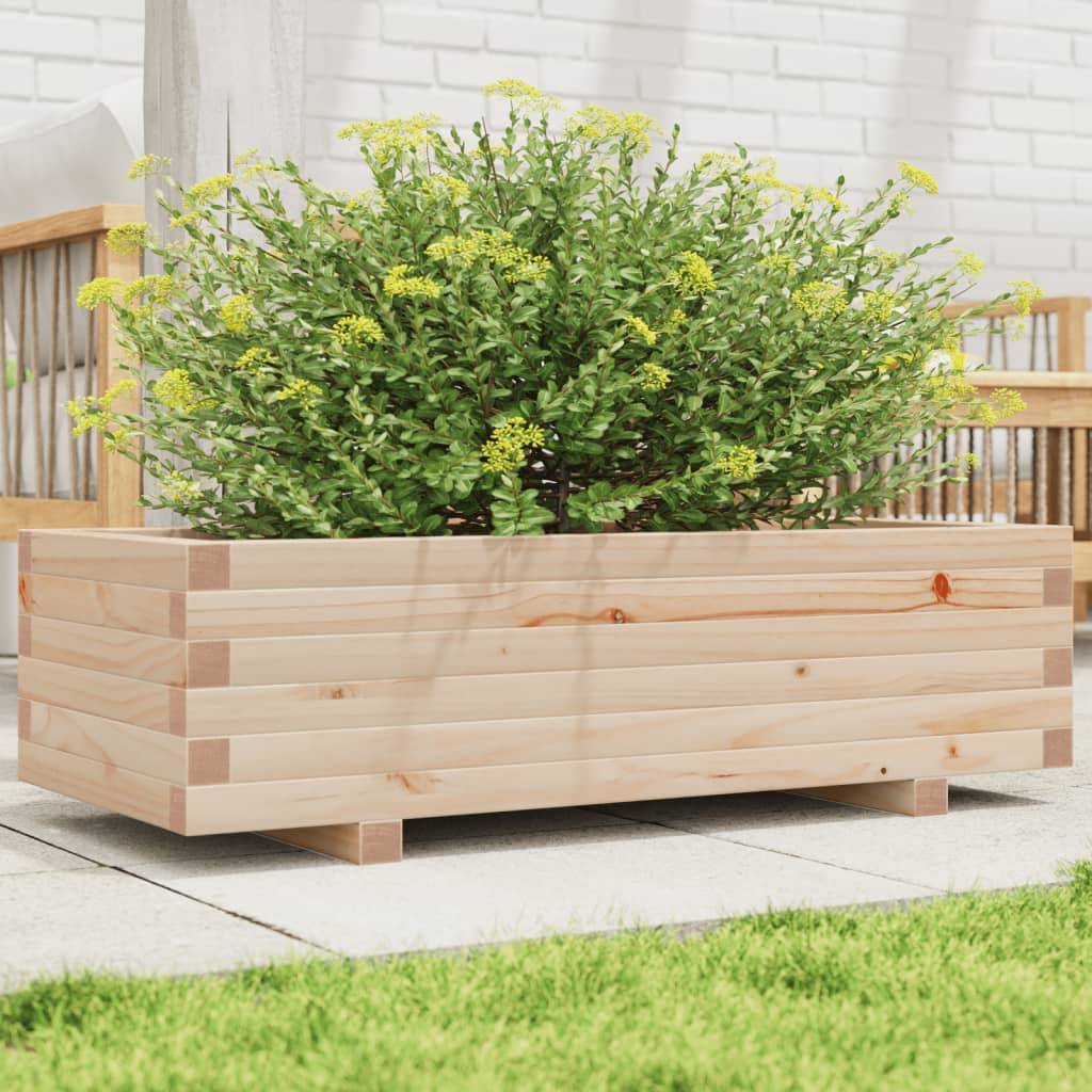 Maison Chic - Jardinière, Bac à fleurs, Pot de fleurs 90x40x26,5 cm bois de pin massif - Imagen 3