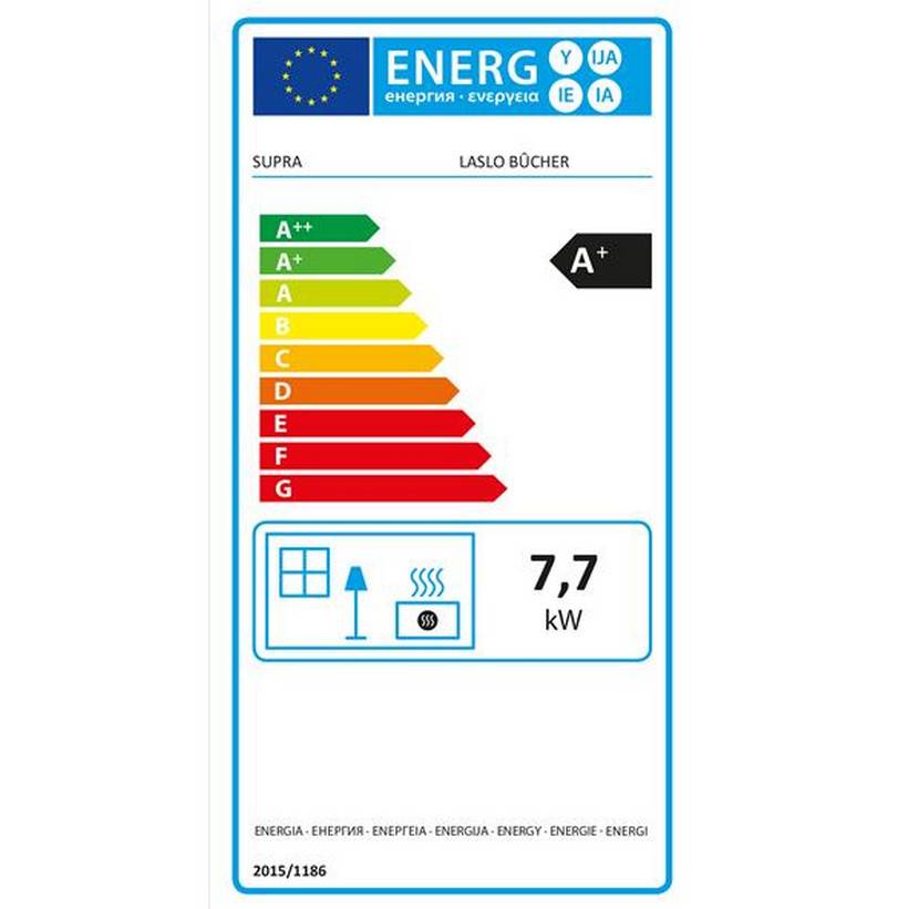 Supra - Poêle à bois 7.7kw noir FR9010570B Supra - Imagen 2