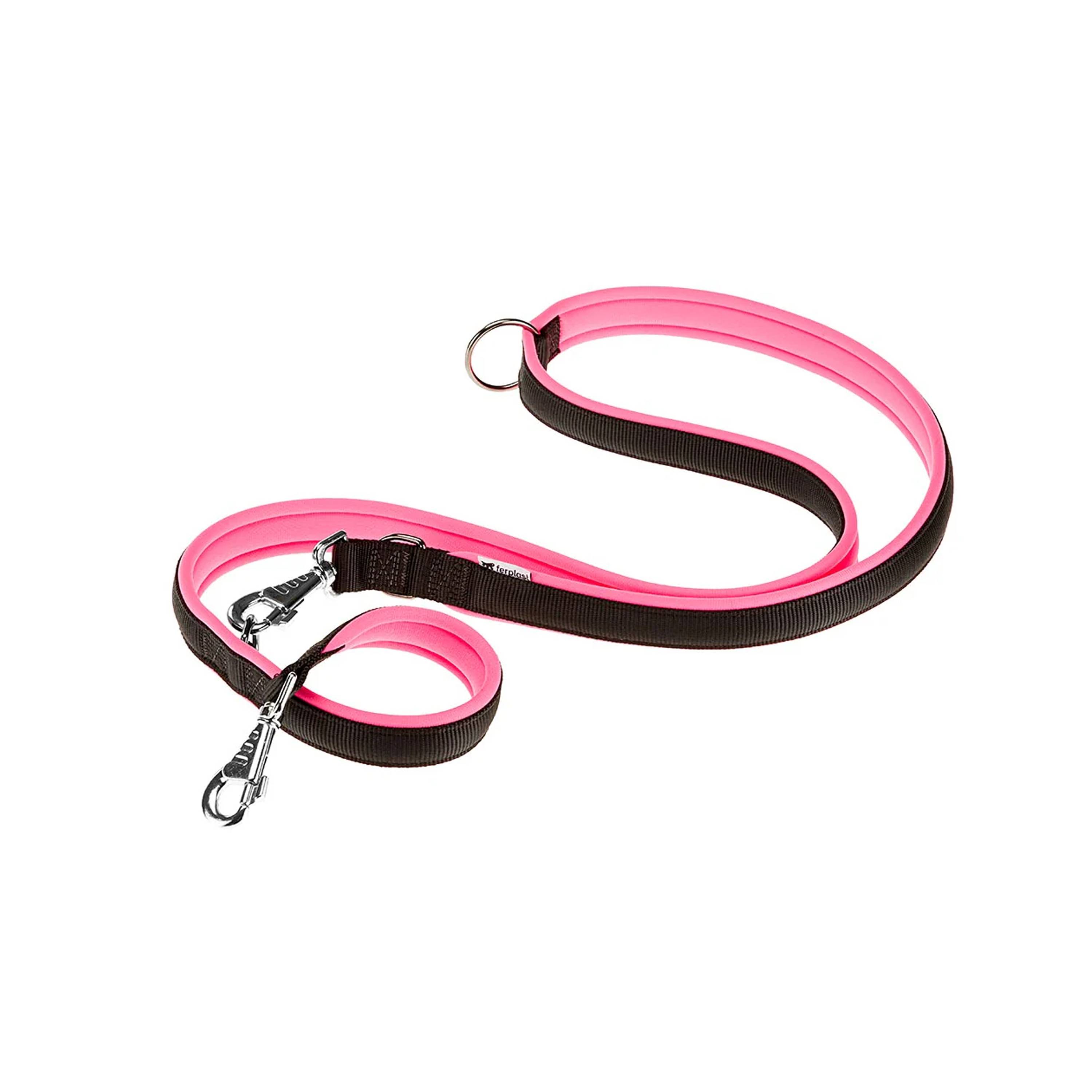Ferplast - Ferplast Laisse pour chien ERGOFLUO, Laisse de dressage pour petit chien, Poignée Rembourrée, Mousqueton en métal. Longueur réglable. Taille 200 cm, - Imagen 1