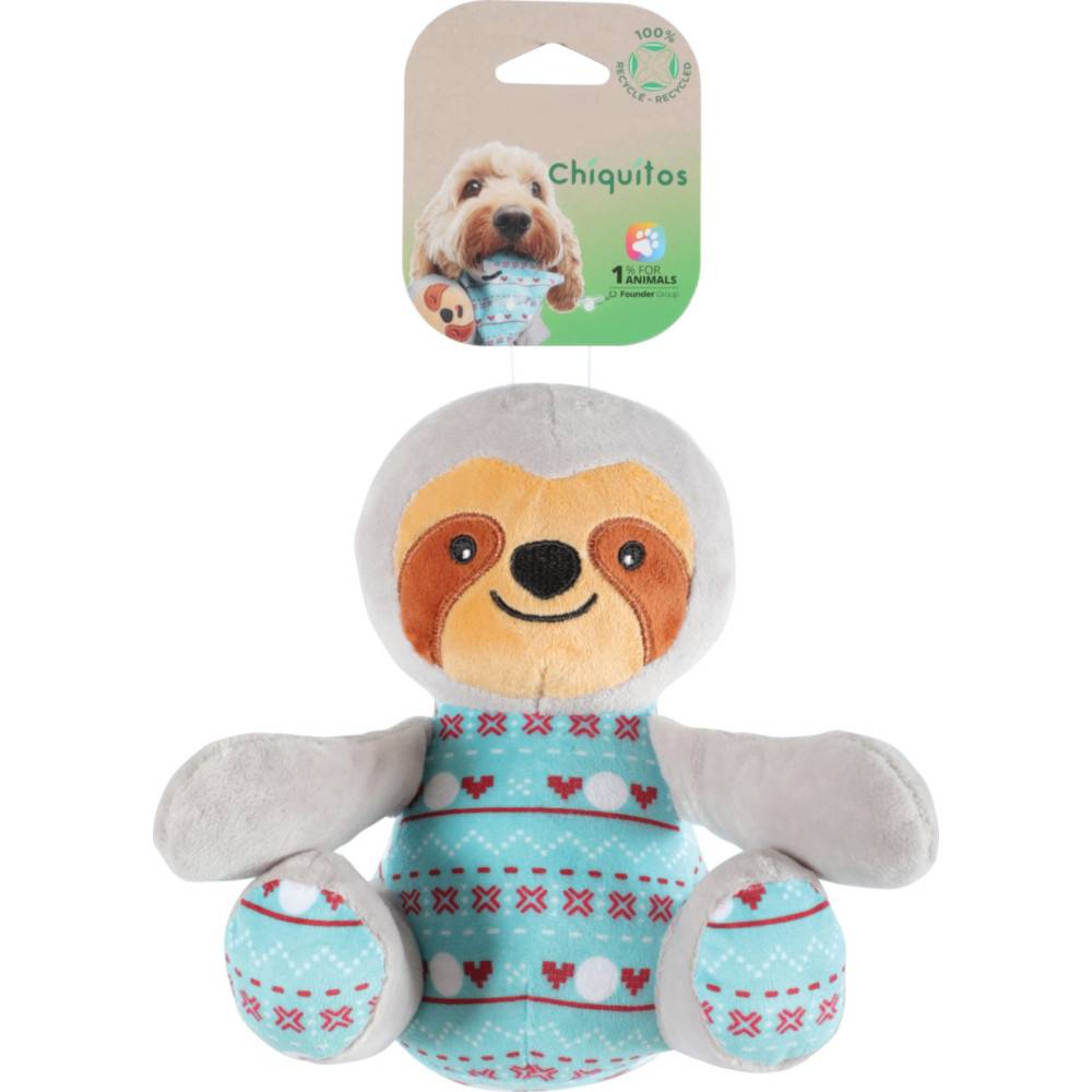 Zolux - Paresseux assis Jouet peluche Chiquitos pour chien - Image 2