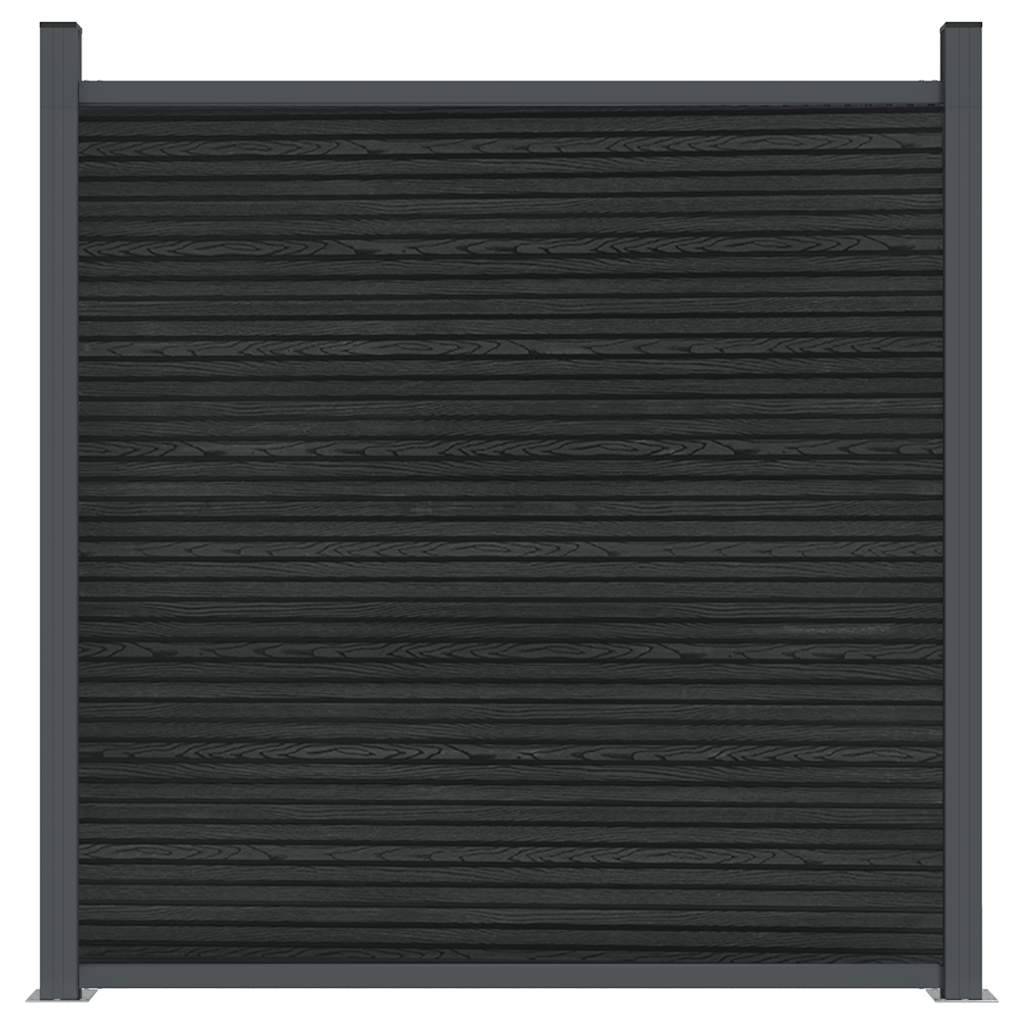 Panneau de clôture WPC gris 1391 x 186 cm - PANGIVO - Image 5