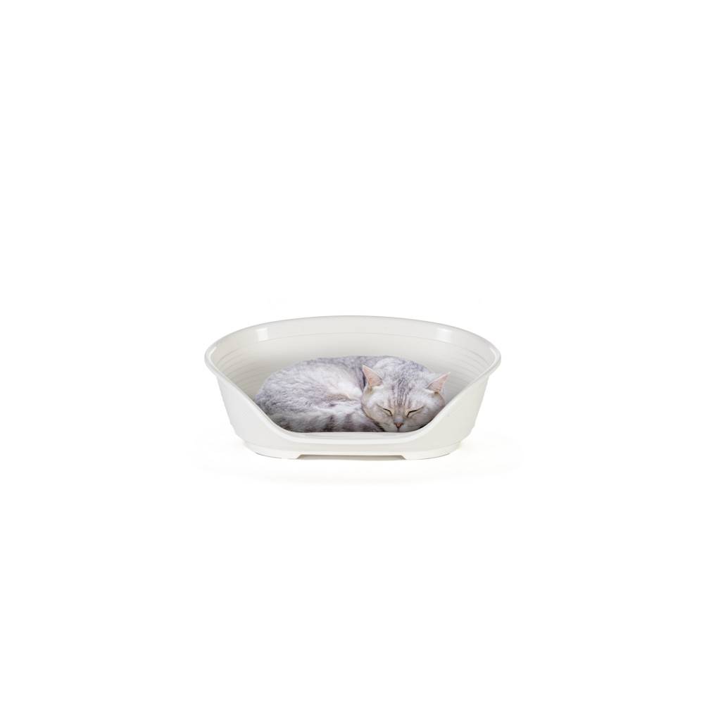 Ferplast - FERPLAST - Panier Chien Panier Chat - Lit pour Chien en Plastique Small - 100% Plastique Recyclé - Lit pou Chat Lavable - Respirant Antidérapant - - Imagen 5