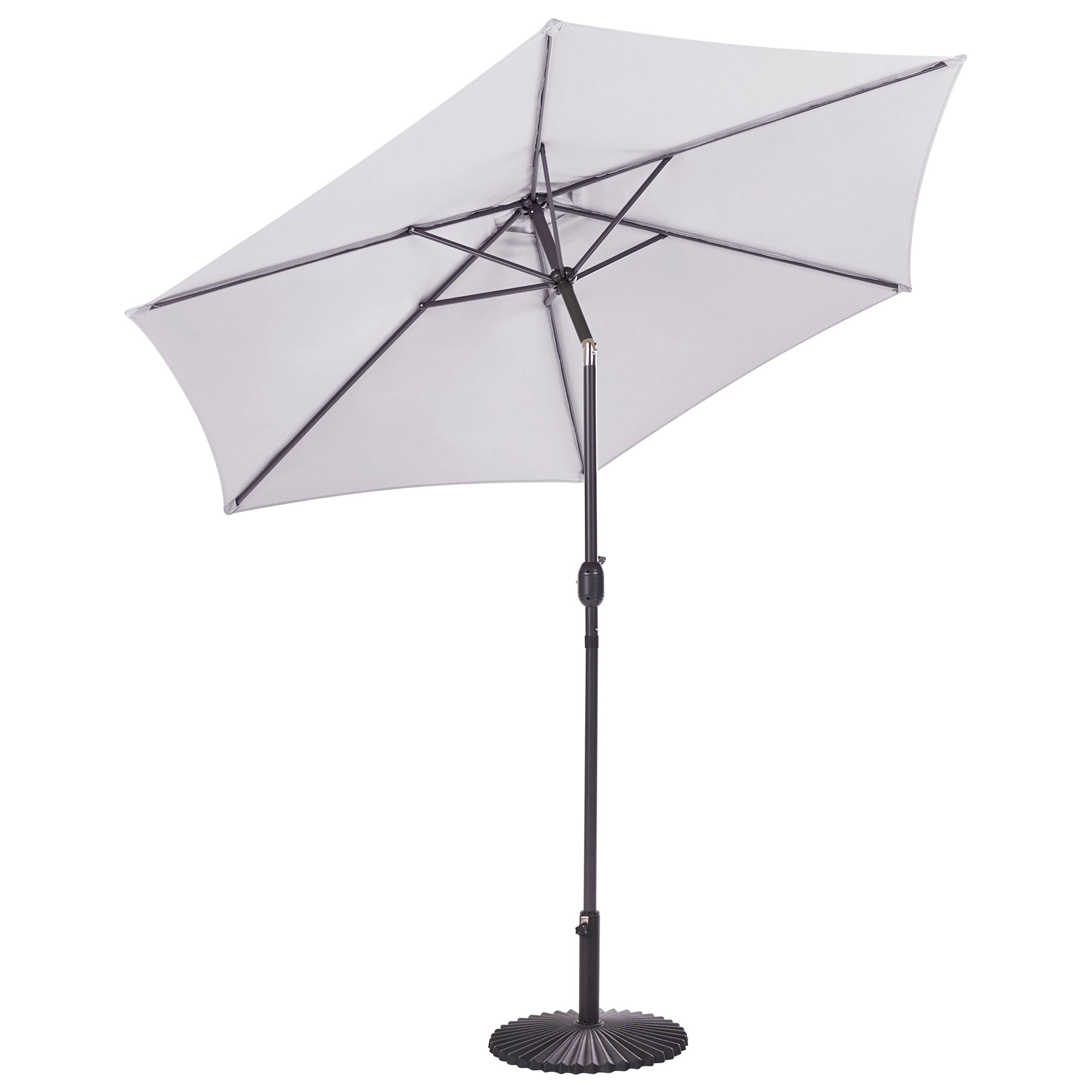 Beliani - Parasol droit Tissu Gris clair VARESE - Beliani - Imagen 7