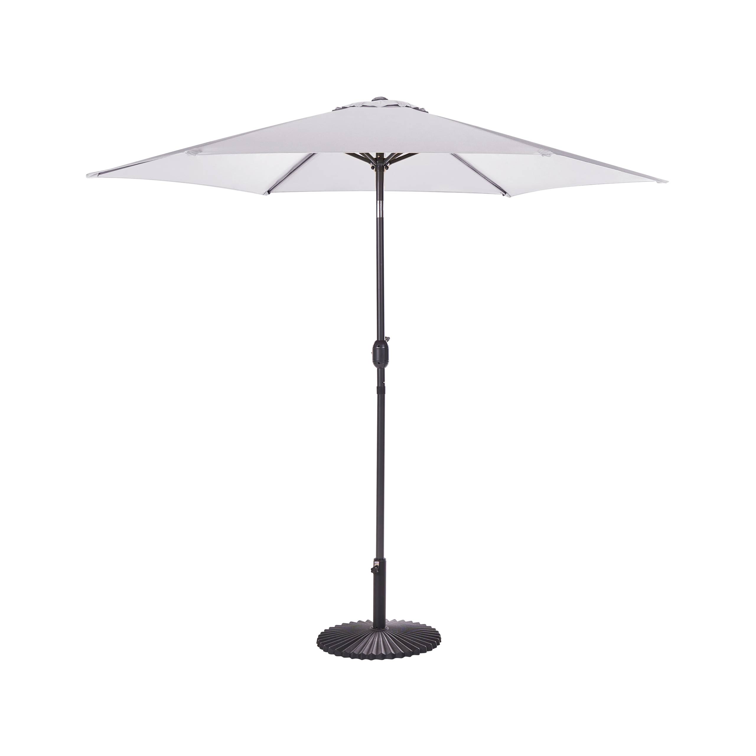 Beliani - Parasol droit Tissu Gris clair VARESE - Beliani - Imagen 2