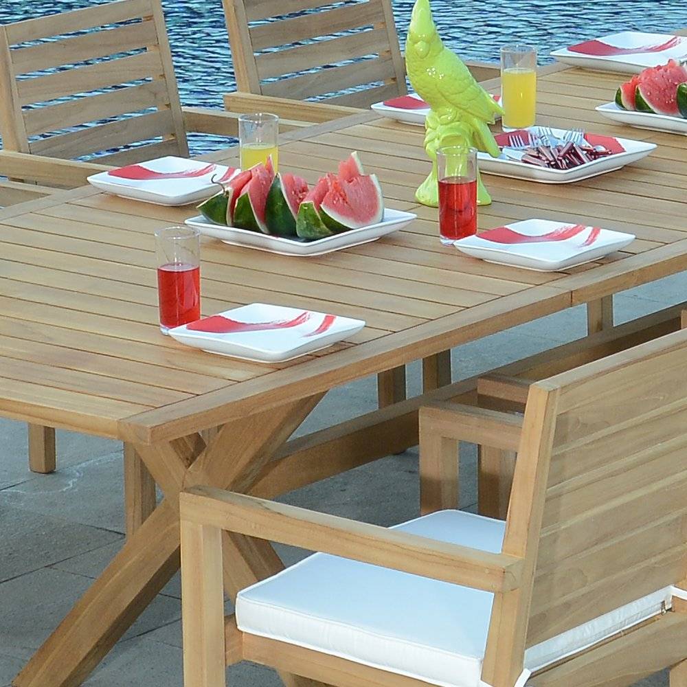 Salon de jardin teck massif Marsala, 8 places - TECK'Attitude - Imagen 4