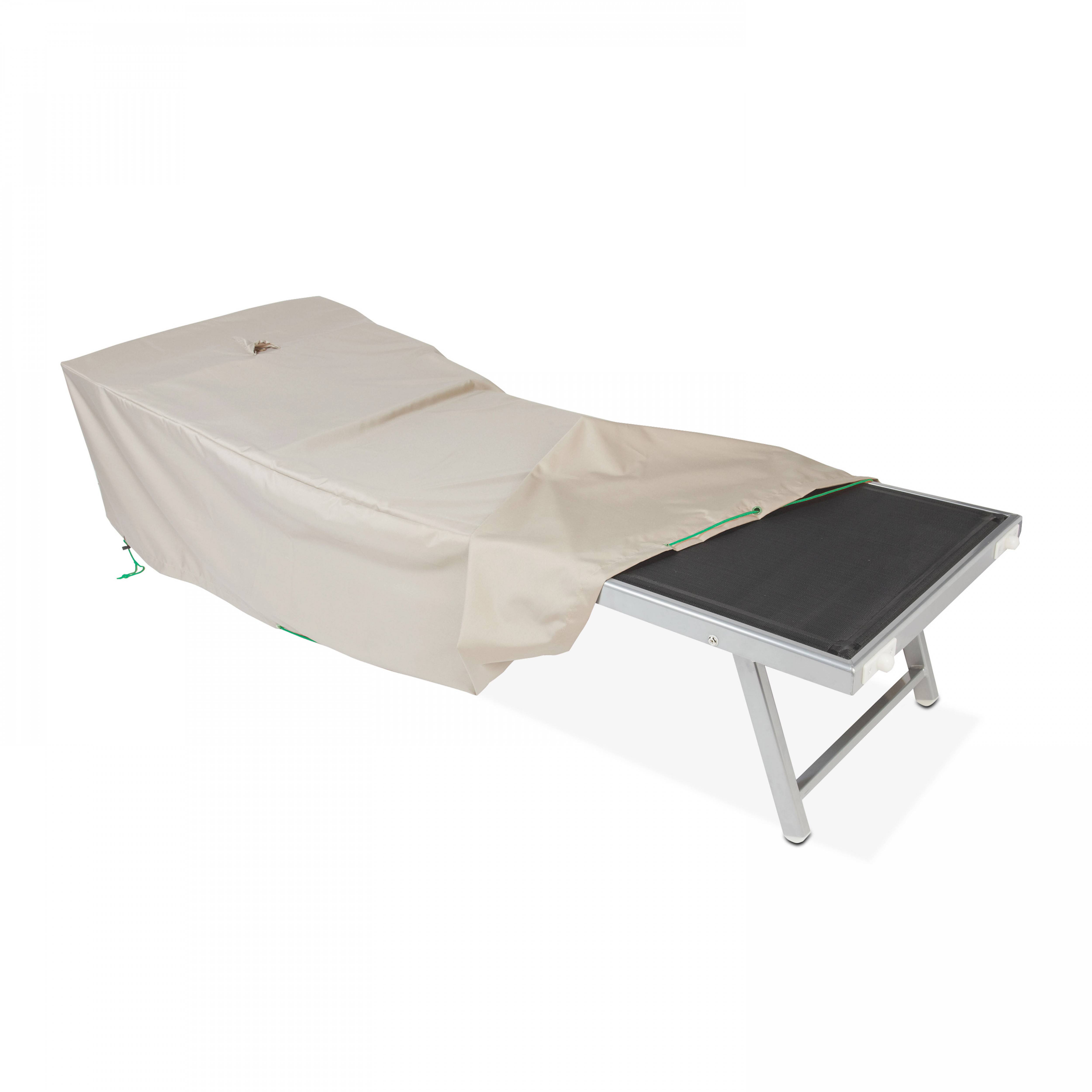 Oviala - Housse bain de soleil 200 x 75 cm taupe Cov'Up - Oviala - Imagen 1