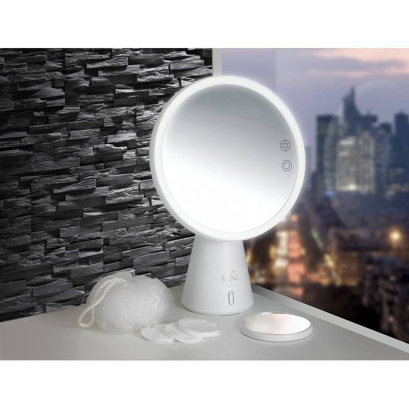 Yoghi - Be White - Miroir 3en1 Avec Lumière Led Et Enceinte Bluetooth - Image 4