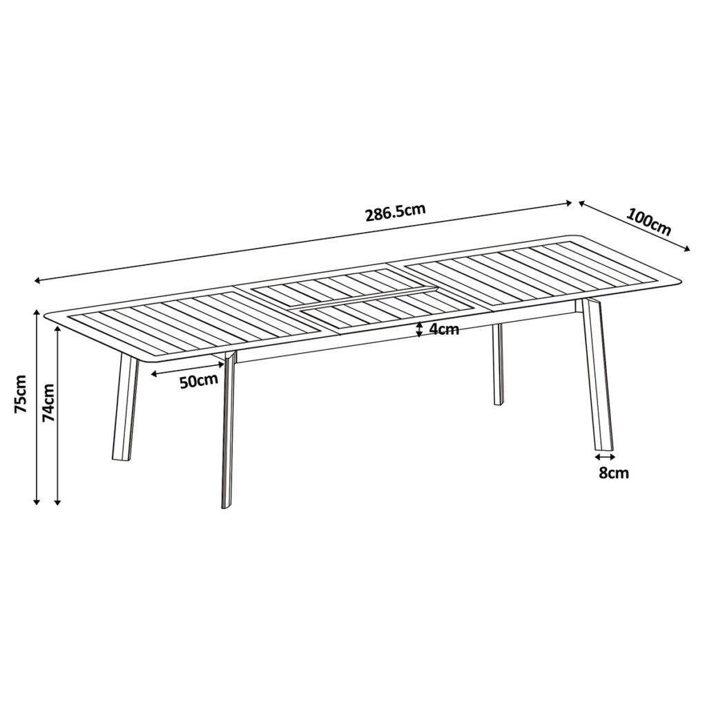 Lot de 2 tables de jardin rondes en acier Marron MARINA - Image 10