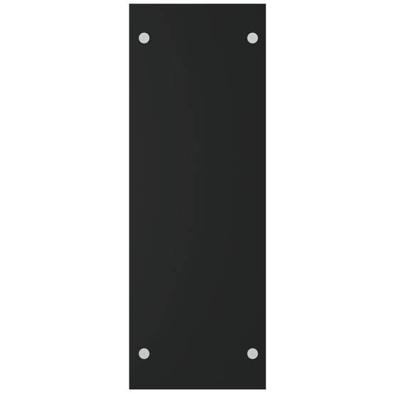 Porte-bûches design Verre Trempé et Acier pour Cheminée Rangement vertical 40x35x100 cm Noir - ComfortXL Outdoor Living - Image 4