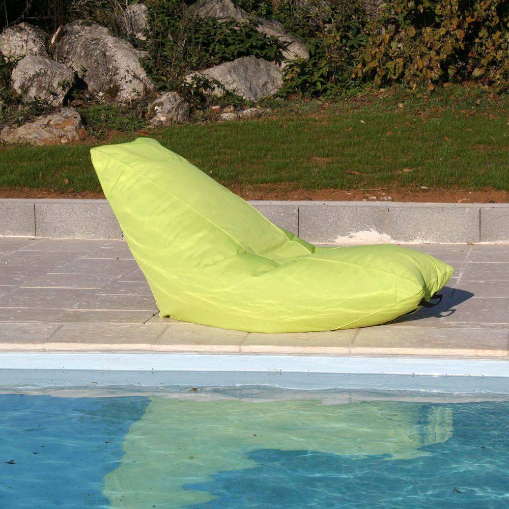 Jardindeco - Poire intérieur extérieur en polyester Luna Vert anis - Imagen 2