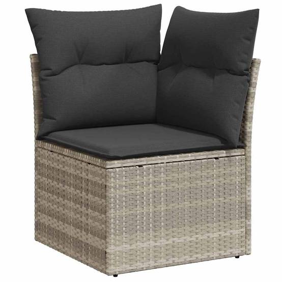 Vidaxl - Ensemble de canapé de jardin 10 pcs Gris clair polyrotin vidaXL 3355221 - Image 8
