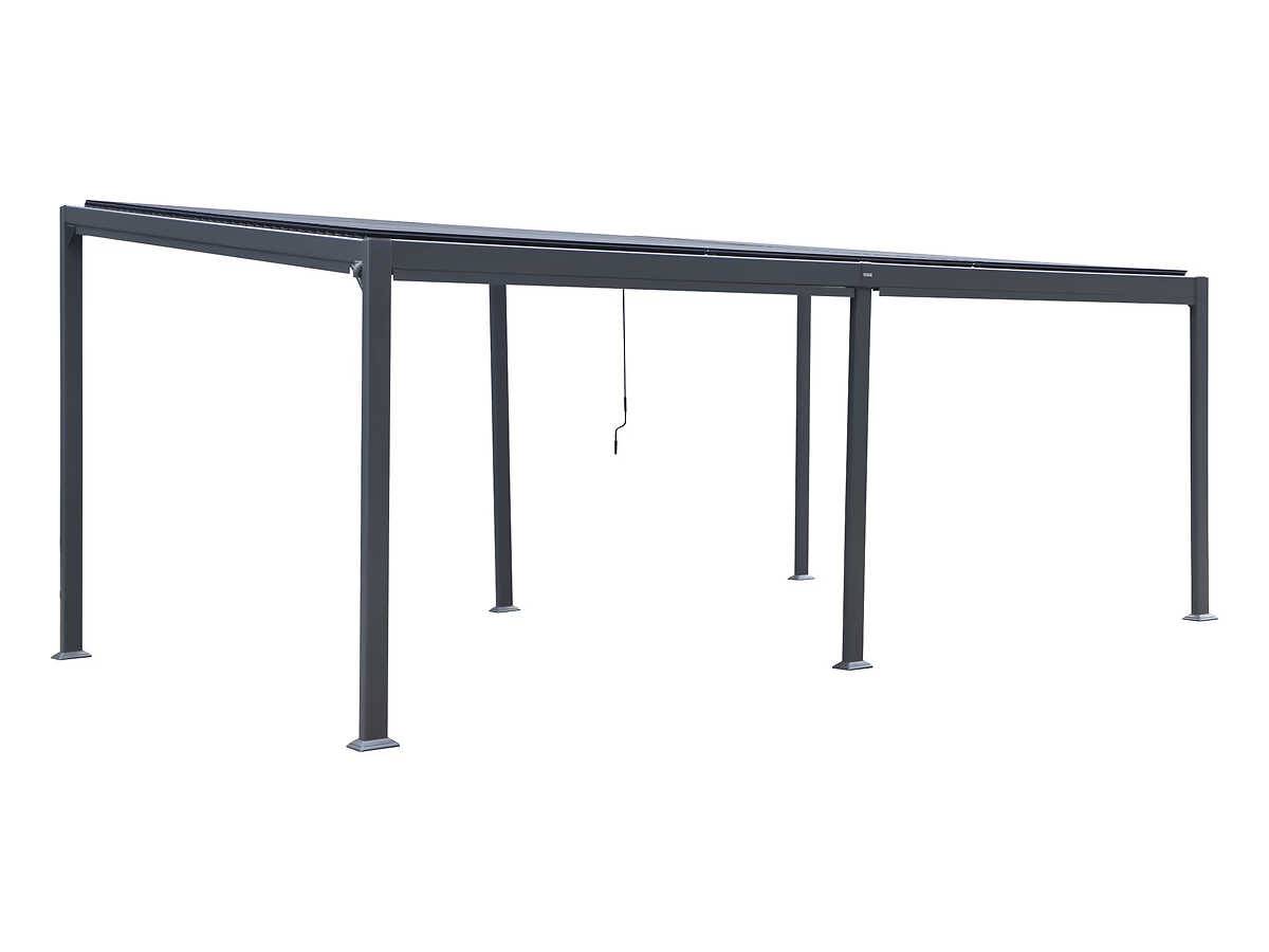 Hesperide - Pergola bioclimatique ... lattes Avila 6 x 3,5 m aluminium graphite + moustiquaires - Hesperide - Imagen 3
