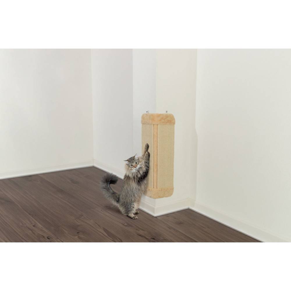 Trixie - Griffoir d'angle brun 32 x 60 cm, pour chat. - Imagen 3