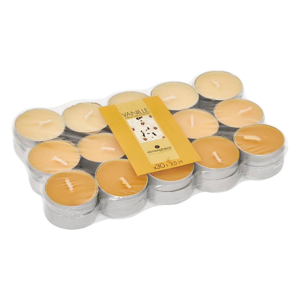 Atmosphera - Lot de 30 bougies parfumées vanille 350g - Atmosphera Créateur d'intérieur - Imagen 2