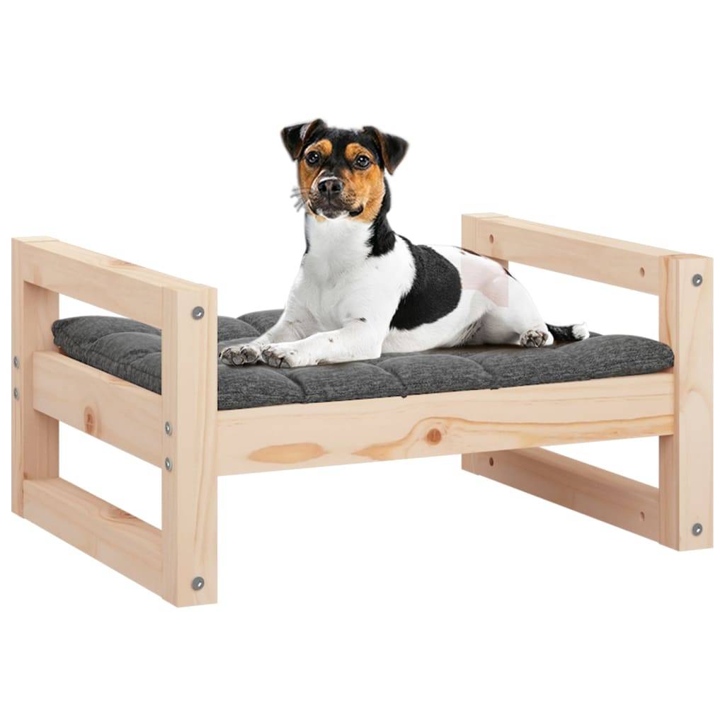 Vidaxl - Lit pour chien 55,5x45,5x28 cm Bois de pin solide vidaXL 821467 - Imagen 5