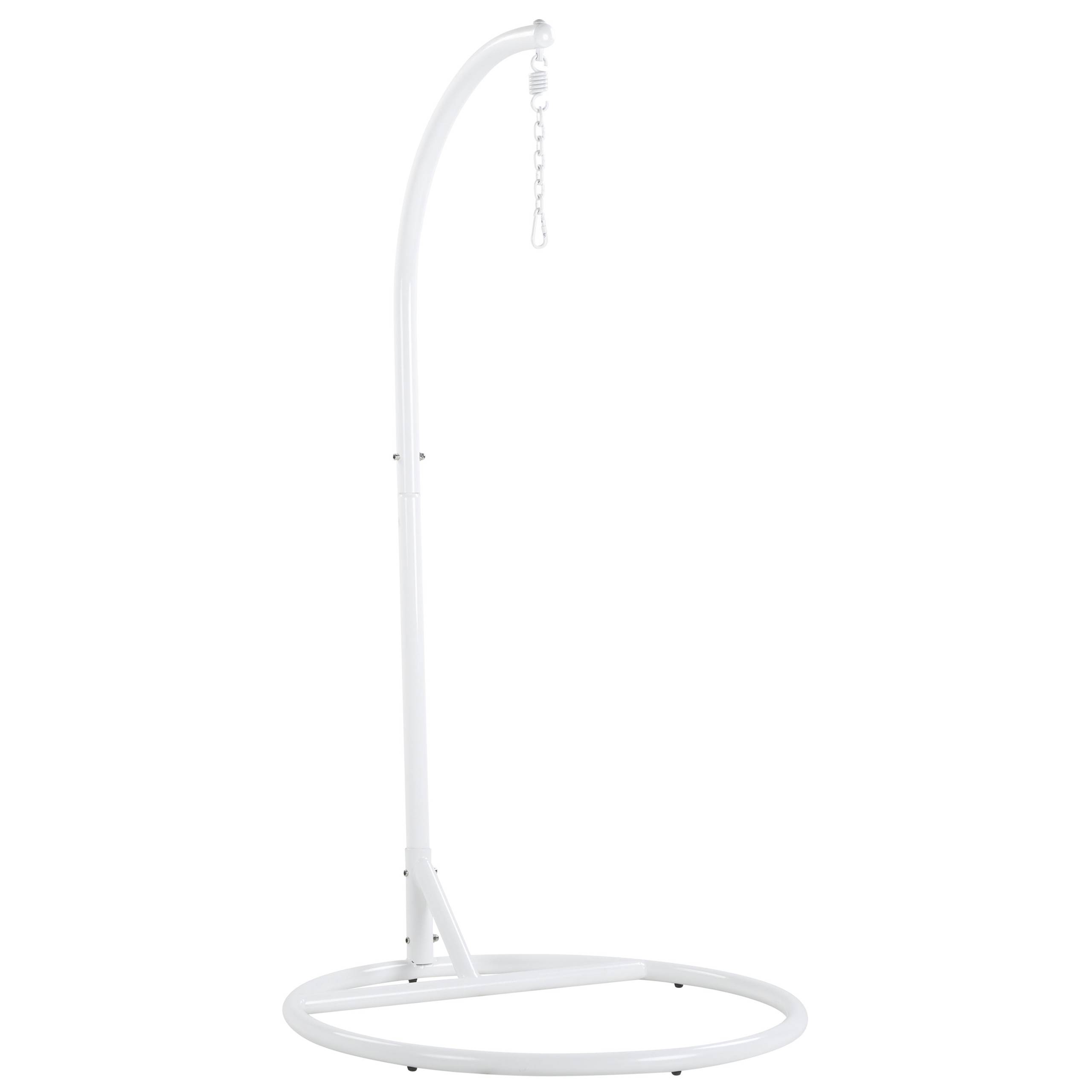 Beliani - Chaise porte-à-faux Tissu Blanc ALLERA - 102x102x199- Beliani - Image 9