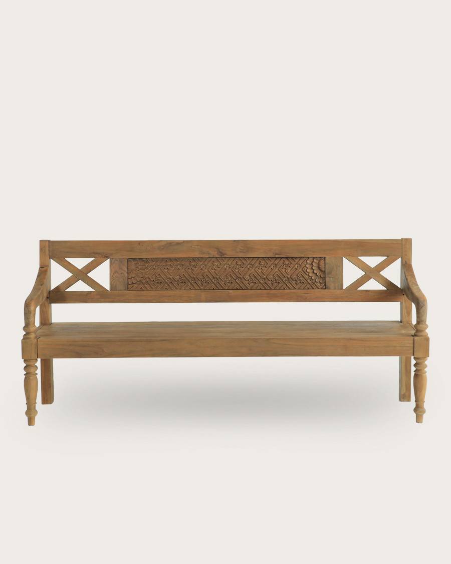 Yumi - Banc en bois massif de teck - UNIQKA - Imagen 3