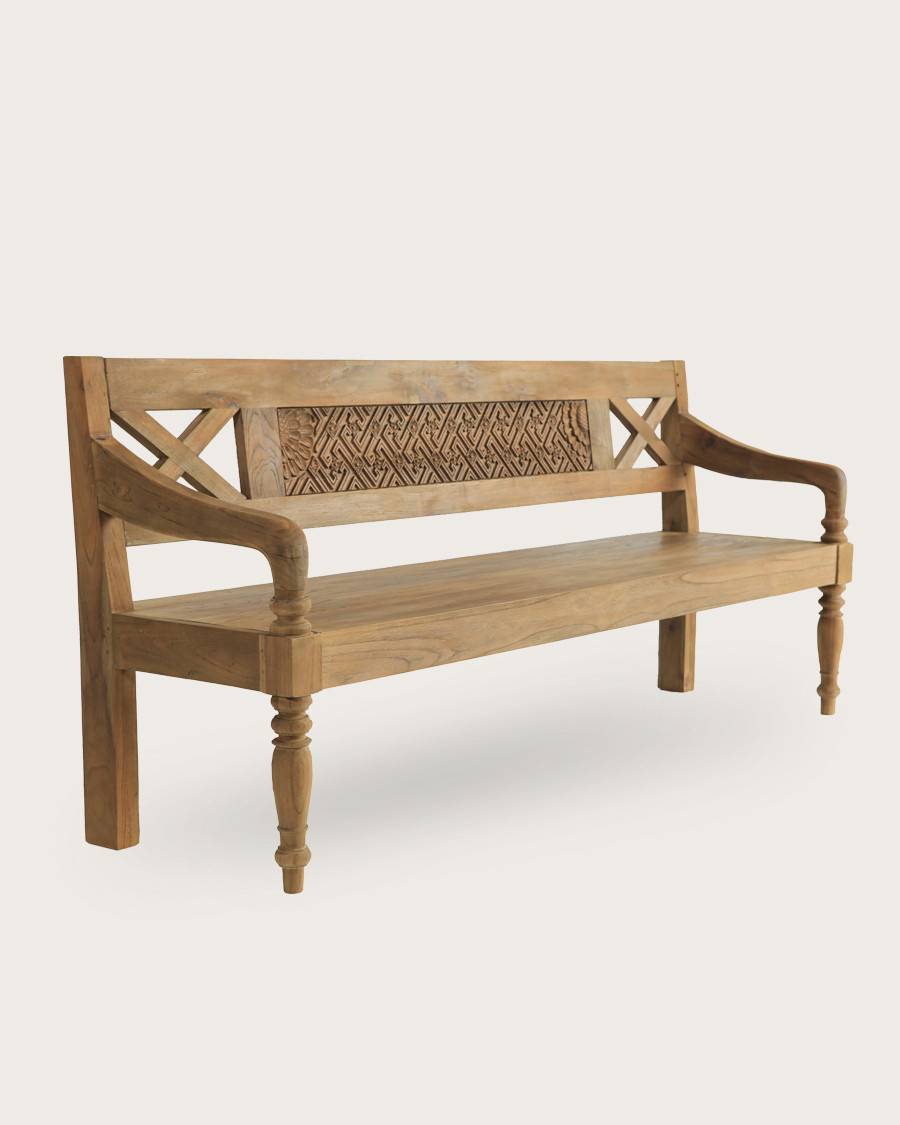 Yumi - Banc en bois massif de teck - UNIQKA - Imagen 1