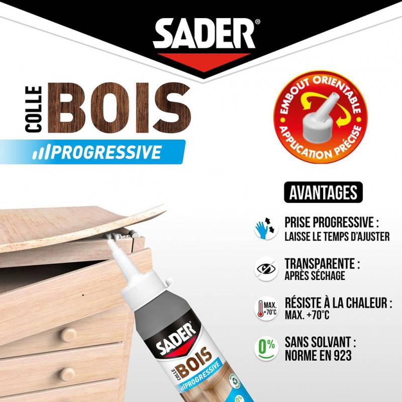 Sader - SADER COLLE BOIS BIBERON 100GR - Image 3