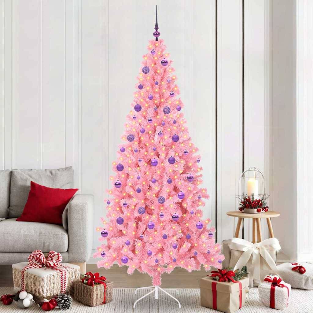 Vidaxl - Sapin de Noël Rose 210 cm PVC vidaXL 3396444