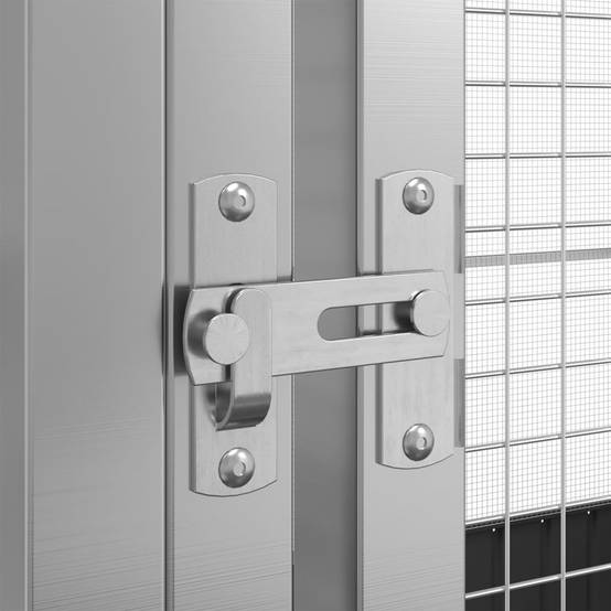 Cage Oiseaux XXL Extension Acier Durable Argent 704x303x216cm - ComfortXL Outdoor Living - Image 7
