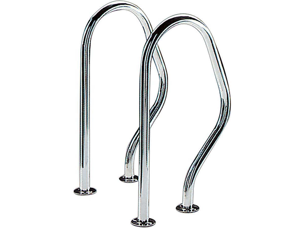 Habitat Et Jardin - Sorties De Bain Pour Piscine - 47 X 80 Cm - Inox - Rectangulaires à Visser -habitat Et Jardin