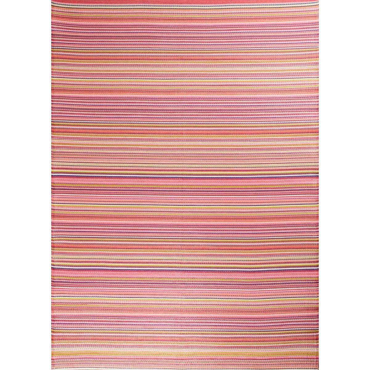 Jardindeco - Tapis extérieur en polypropylène Spargi 1746 rose 180 x 280 cm - Imagen 1