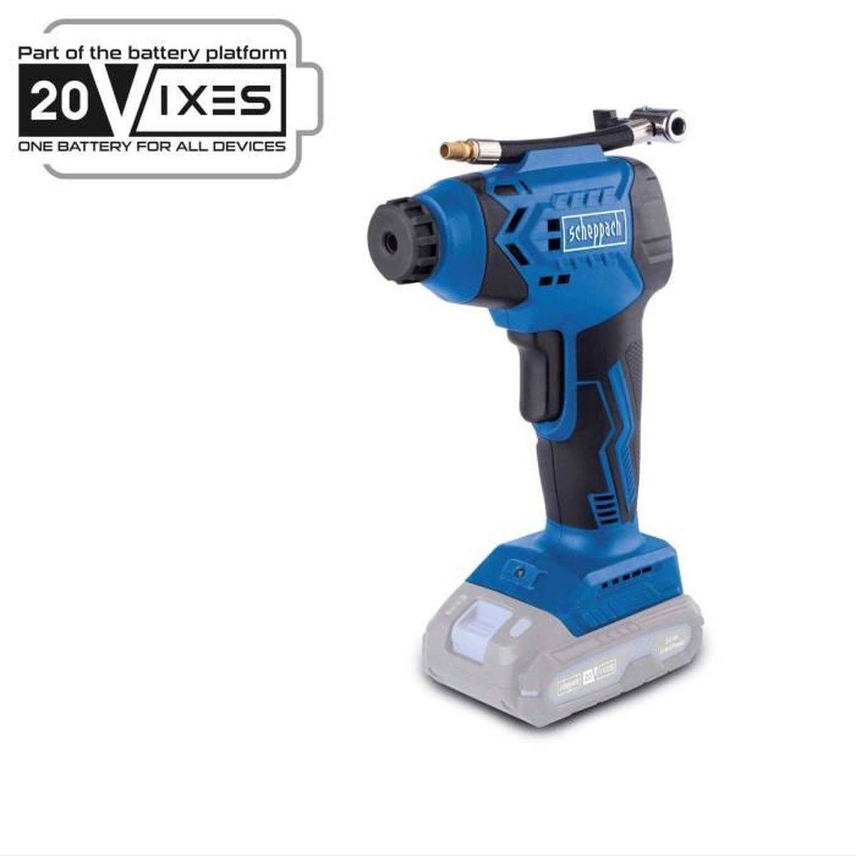 Scheppach - Compresseur portatif sans fil Scheppach C-AC20-X, 7 bar max, écran LCD, 6 accessoires - SCHEPPACH - Image 1
