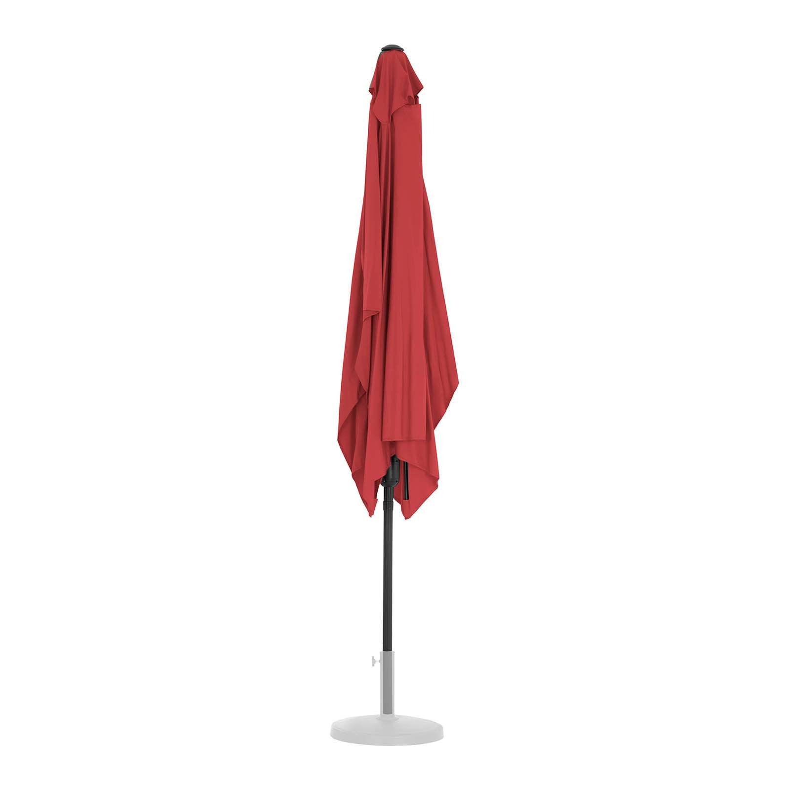 Helloshop26 - Grand parasol de jardin rectangulaire 200 x 300 cm inclinable bordeaux - Imagen 4