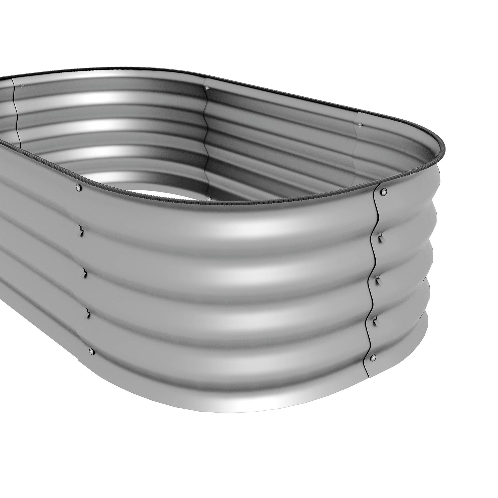 PANGIVO - Carré potager acier galvanisé argent 105 x 62 x 30 cm - PANGIVO - Image 10
