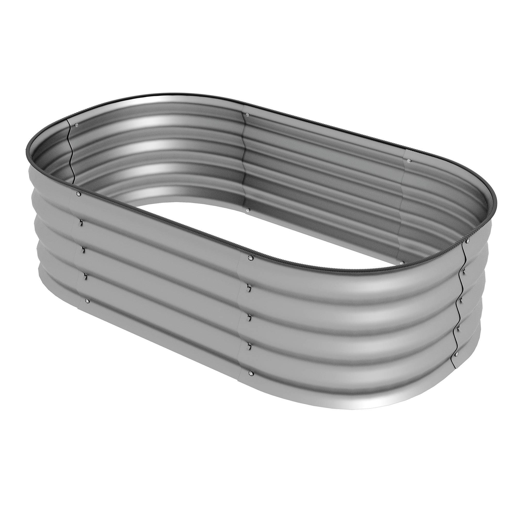 PANGIVO - Carré potager acier galvanisé argent 105 x 62 x 30 cm - PANGIVO - Image 2