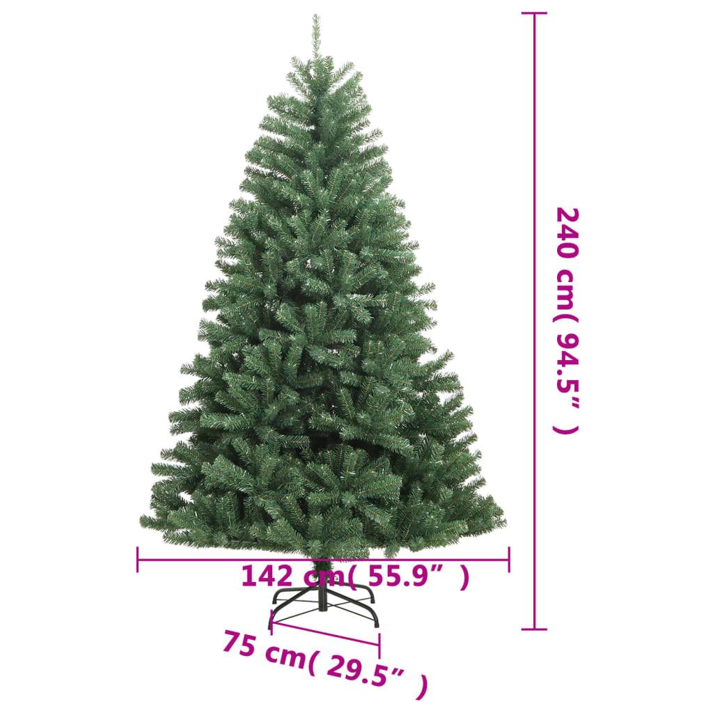 Vidaxl - Sapin de Noël artificiel à charnières avec support vert 240 cm vidaXL 356769 - Image 3