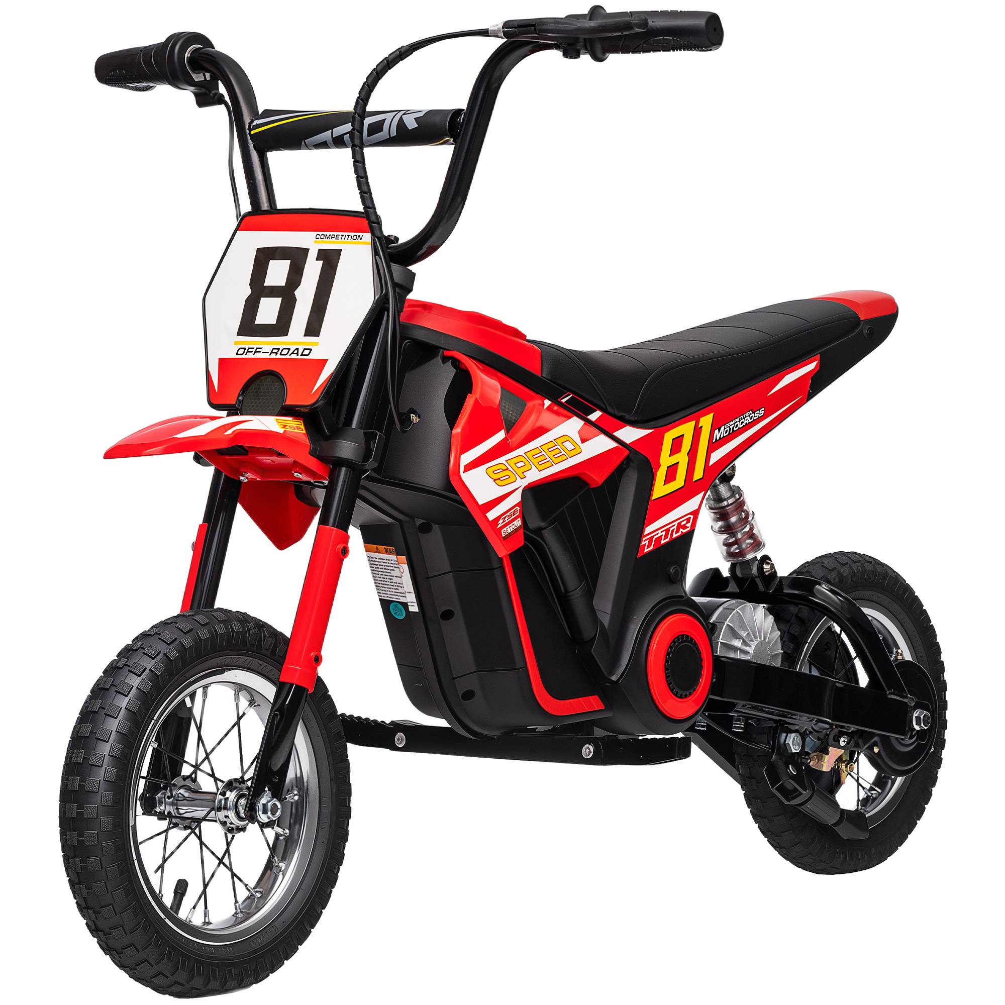 Vélo électrique enfant 16 pouces Draisienne tout-terrain 250 W 3 vitesses 5 à 9 ans