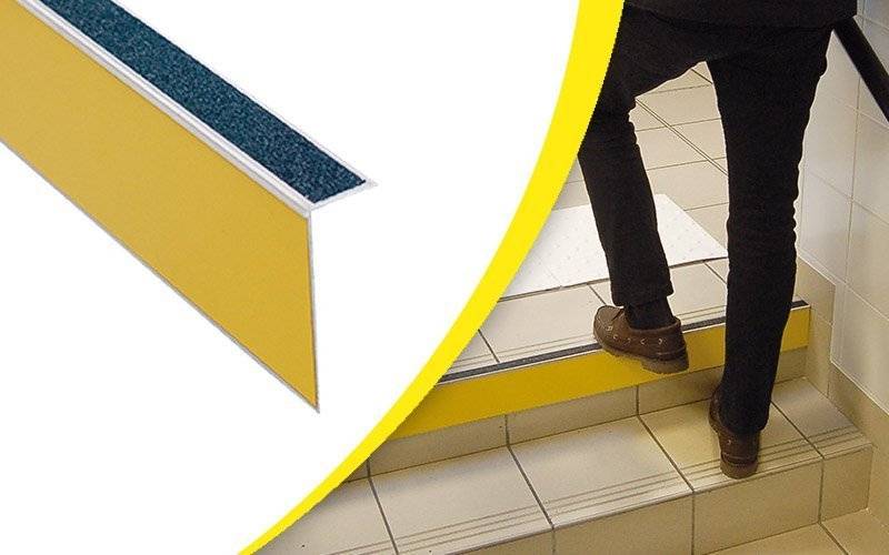 Repérage des contremarches 4 en 1 Waccess intérieur WATTELEZ bande 3m - jaune/noir - 810305JN - Imagen 1