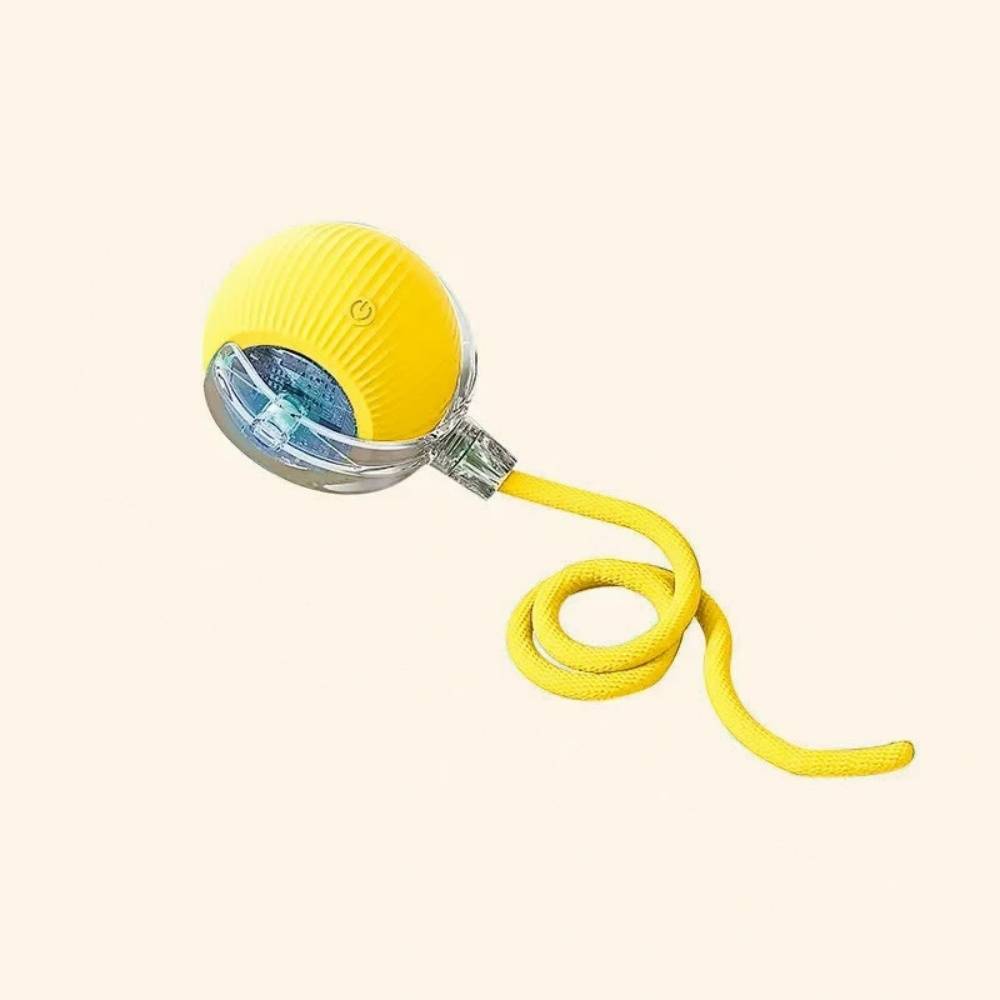 IntiMeg - Jouet pour chat Balle automatique pour chat Jaune IntiMeg