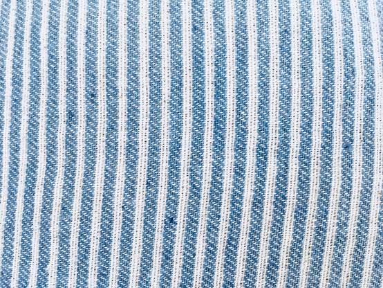 Couleurs du monde - Chaise Hamac 100% Coton coloris blue Jean avec poche intégrée - Toile uniquement - Image 4