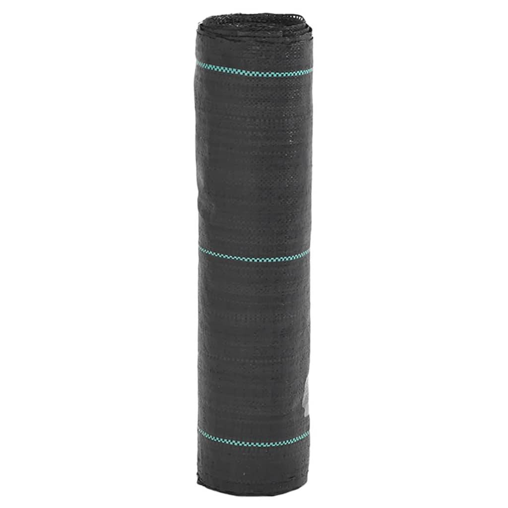 ComfortXL - Toile de Paillage 60g/m² Anti-Mauvaises Herbes pour Jardin Potager Allée 0,5x100 m Noir - ComfortXL Outdoor Living - Image 1