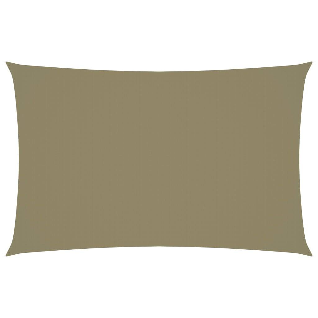 Helloshop26 - Voile d'ombrage parasol tissu oxford rectangulaire 2 x 4,5 m beige - Imagen 1