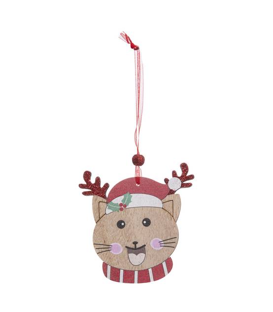 Sujet de Noël en Bois Kit 4 pièces Autour du Chat - Image 4