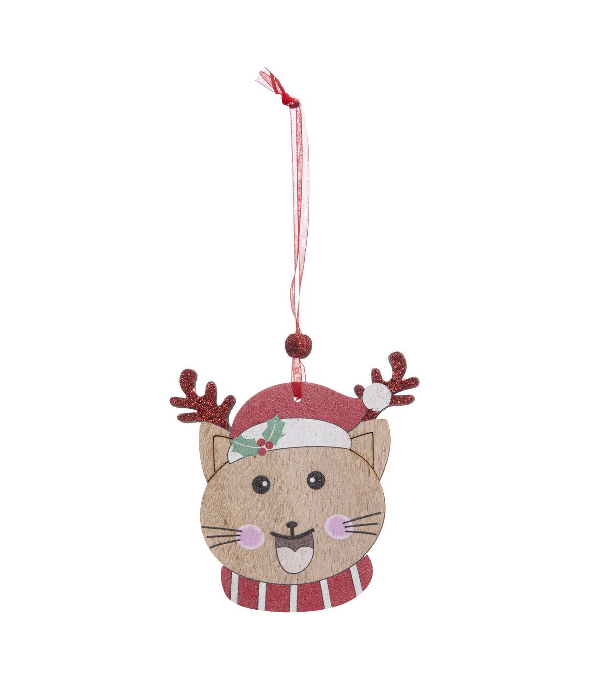 Sujet de Noël en Bois Kit 4 pièces Autour du Chat - Image 4