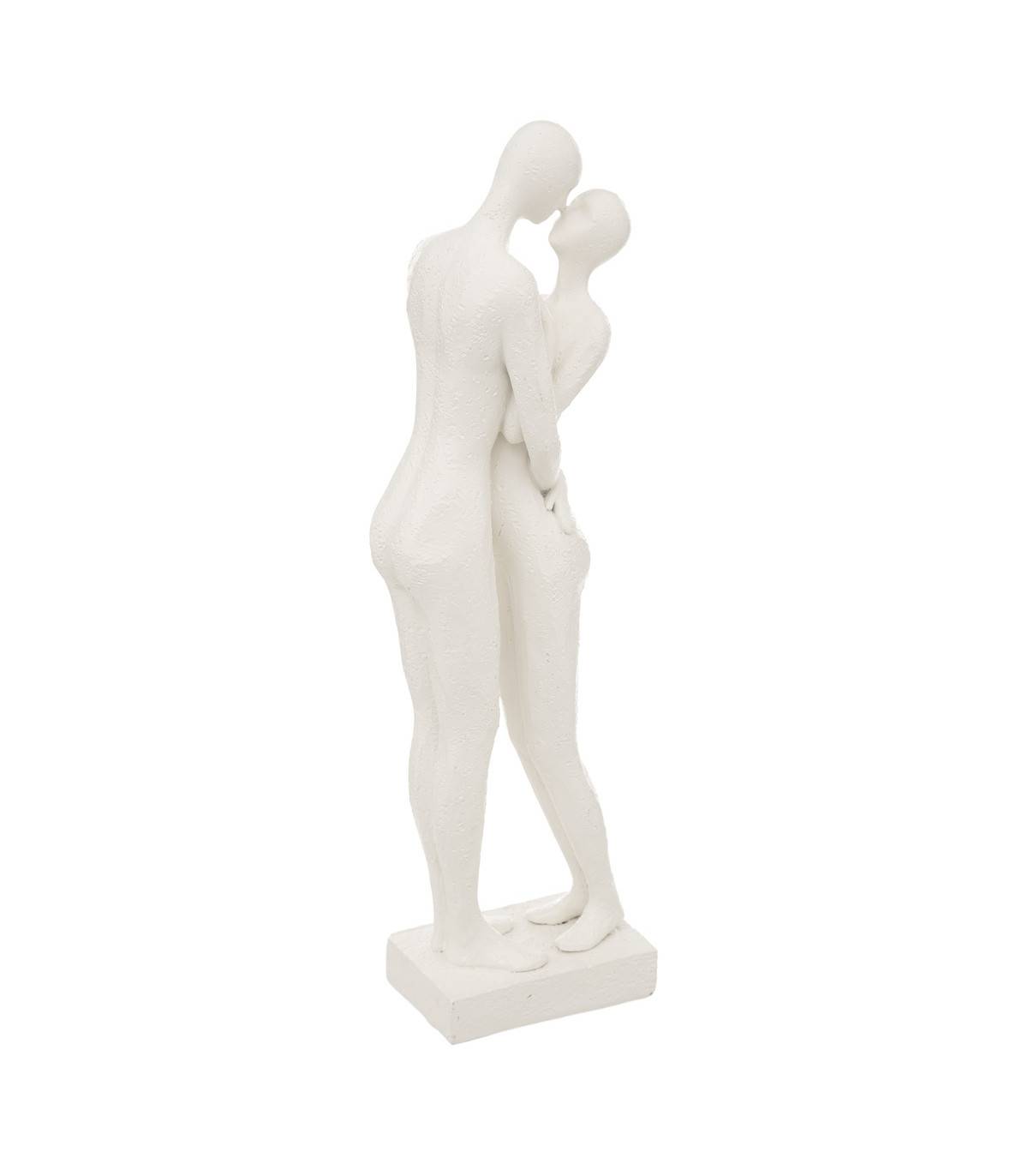 Statuette Couple en résine Blanche H 33 cm - Imagen 1