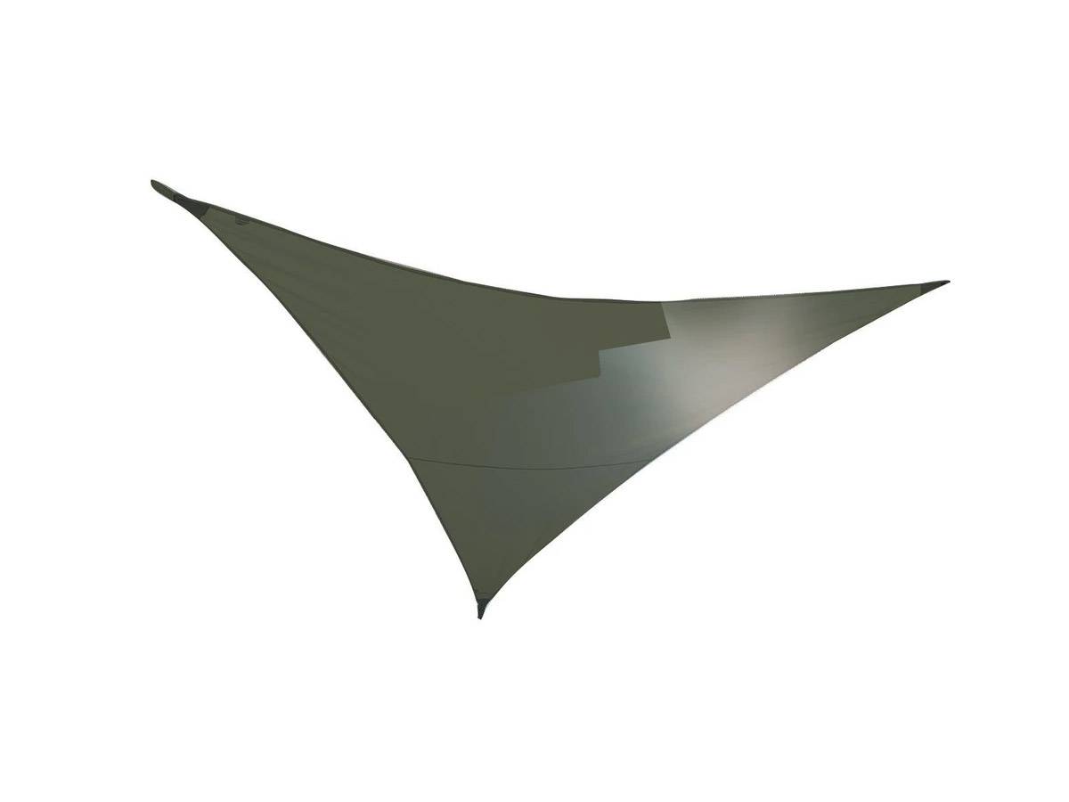 Voile d'ombrage triangulaire SERENITY - 3,60 x 3,60 x 3,60 m - Kaki - Jardiline