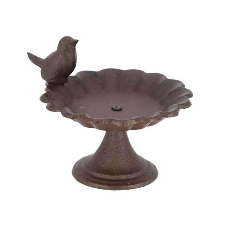 Best For Birds - Bain d'oiseau en fonte - Marron - D 15,1 x H 13,6 cm - Image 2