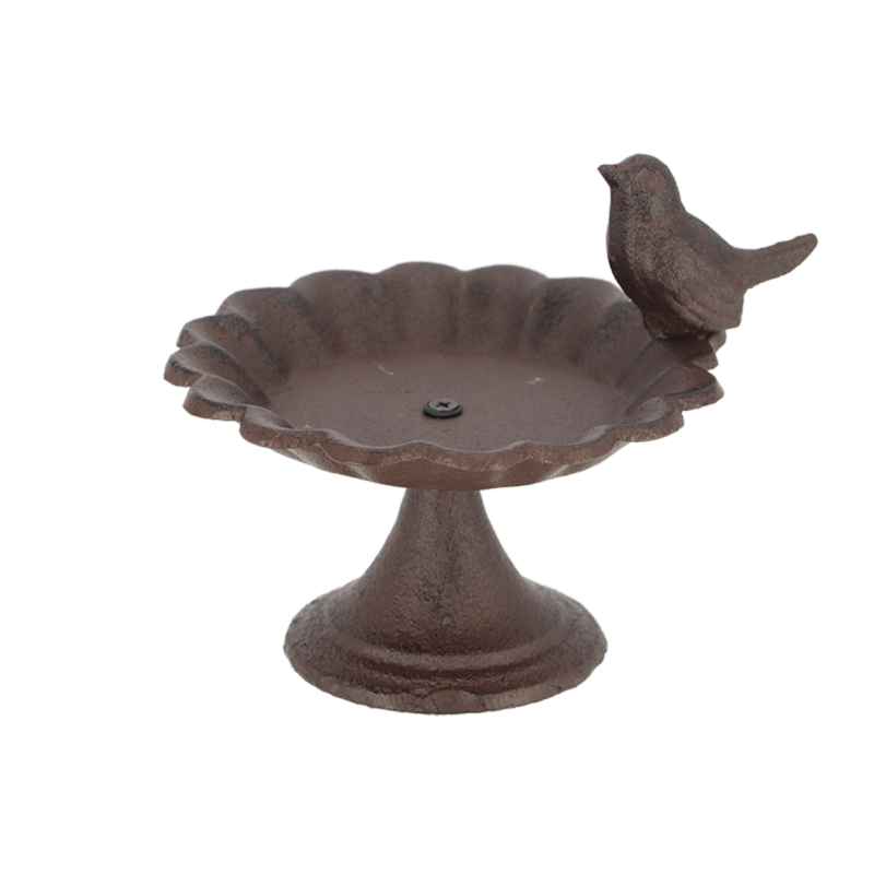 Best For Birds - Bain d'oiseau en fonte - Marron - D 15,1 x H 13,6 cm - Image 4