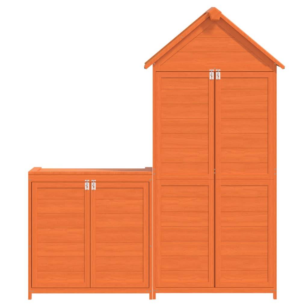 Vidaxl - Ensemble de remise à outils de jardin 2 pcs marron pin massif vidaXL 172249 - Image 6