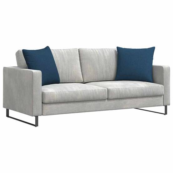 Set de 2 Coussins Carrés en Tissu Déhoussables pour Canapé Fauteuil Décoration Bleu 50x50 cm – ComfortXL Outdoor Living - Imagen 3